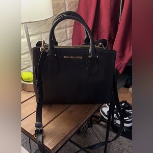Michael Kors Black Leather Cross Body